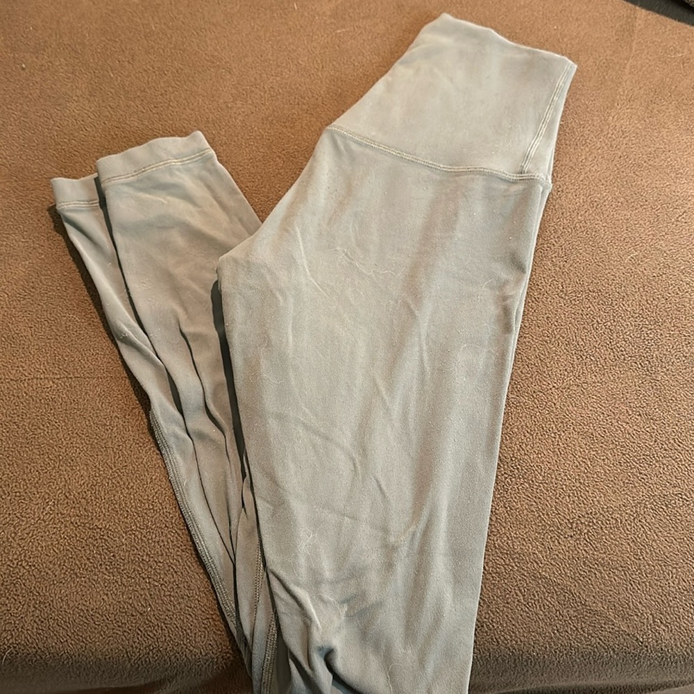 olive green lululemon align leggings size 2